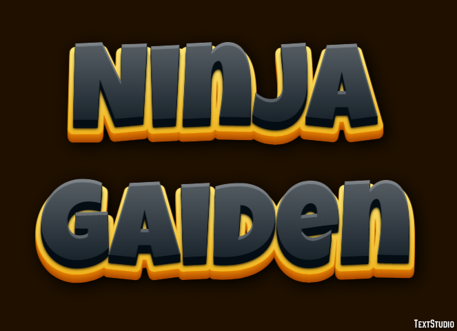 Ninja Gaiden Effetto testo