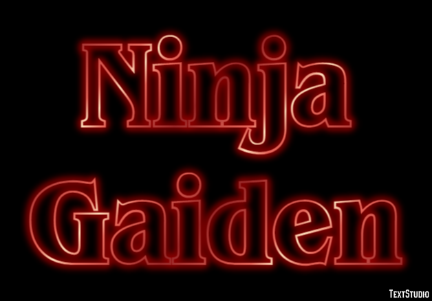 Ninja Gaiden Effetto testo