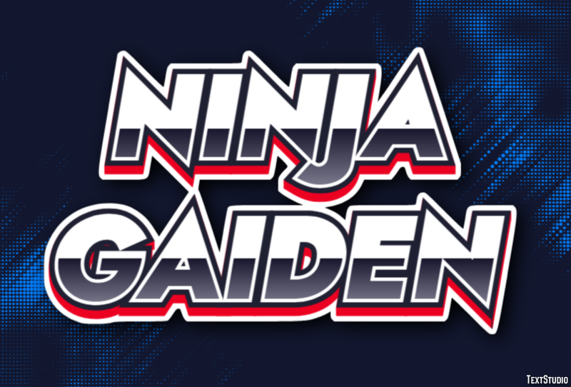 Ninja Gaiden Effetto testo