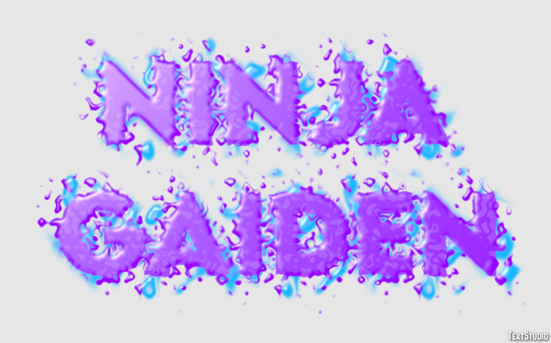 Ninja Gaiden Effetto testo