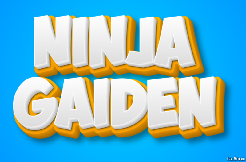 Ninja Gaiden Effetto testo
