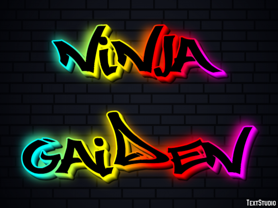 Ninja Gaiden Effetto testo