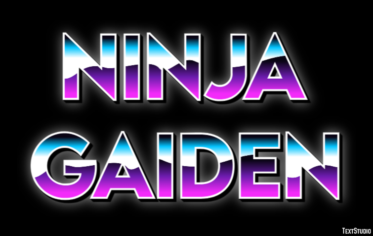 Ninja Gaiden Effetto testo