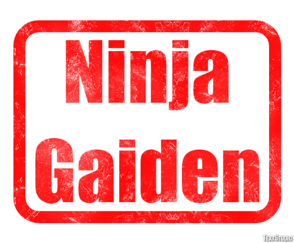 Ninja Gaiden Effetto testo
