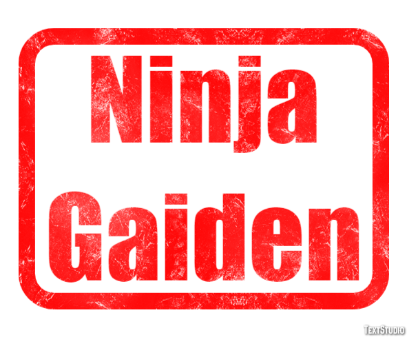 Ninja Gaiden Effetto testo