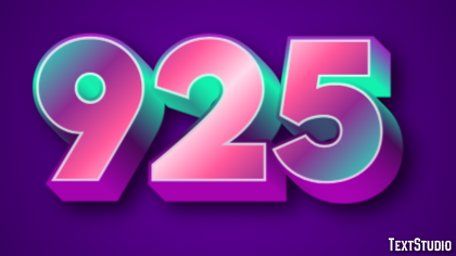 925 Text Effect
