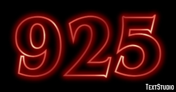 925 Text Effect