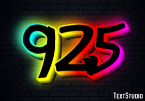 925 Text Effect