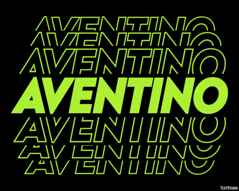 Aventino Effetto testo