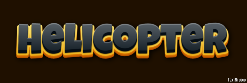 Helicopter テキスト効果