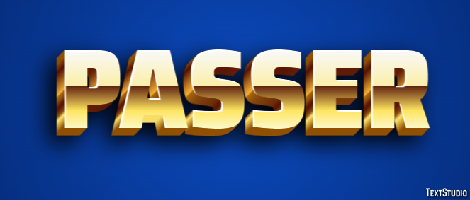 Passer Efeito de texto