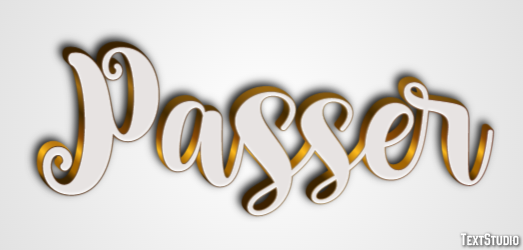 Passer Efeito de texto