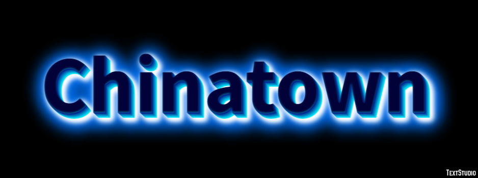 Chinatown Efeito de texto