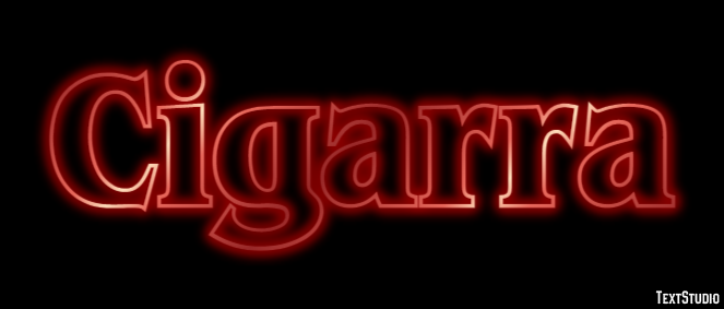 Cigarra テキスト効果