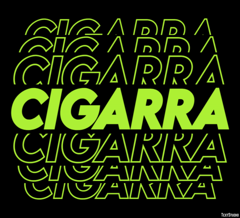 Cigarra テキスト効果