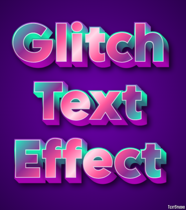 Glitch Text Effect Text Effect