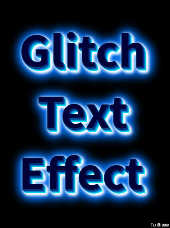 Glitch Text Effect Metin efekti