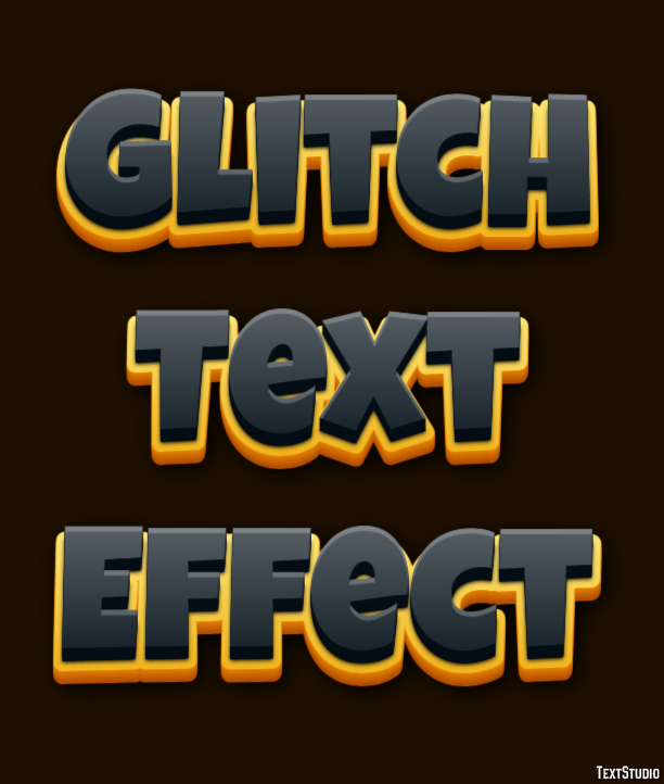 Glitch Text Effect Metin efekti