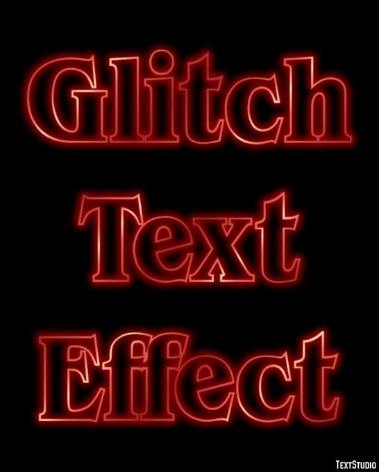 Glitch Text Effect Text Effect