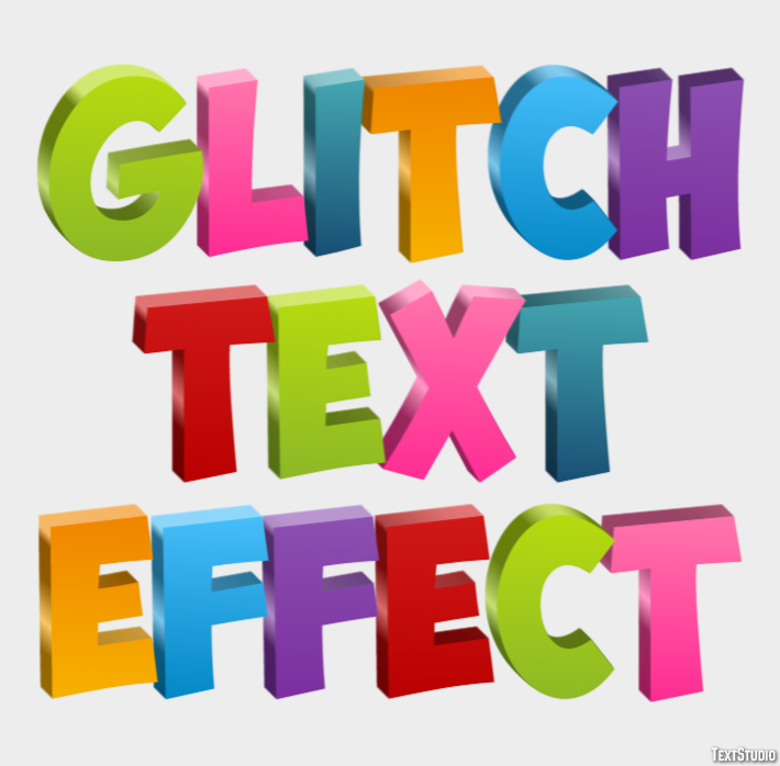 Glitch Text Effect Text Effect