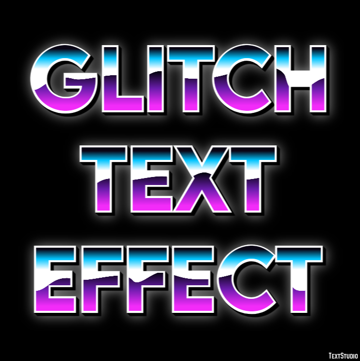 Glitch Text Effect Metin efekti