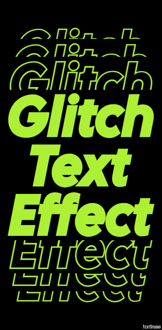 Glitch Text Effect Metin efekti