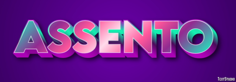 Assento Efeito de texto