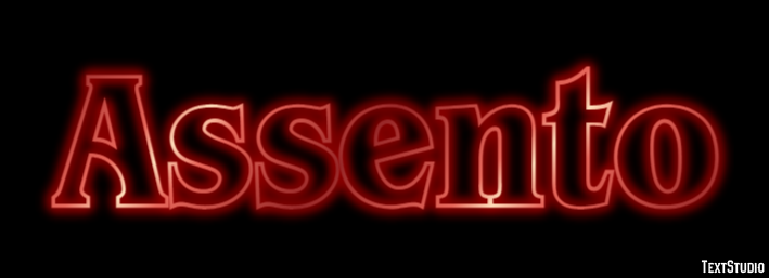 Assento Efeito do texto