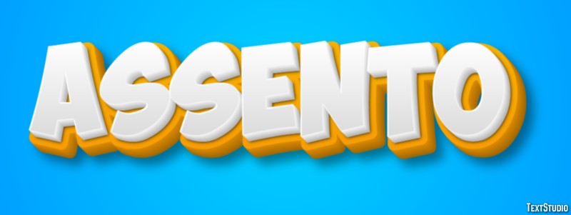 Assento Efeito do texto