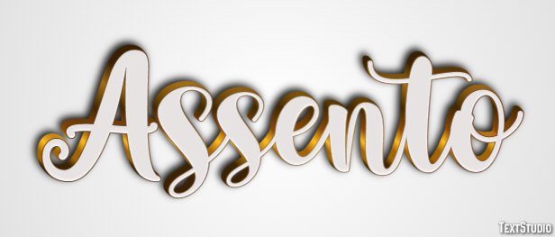 Assento Efeito do texto
