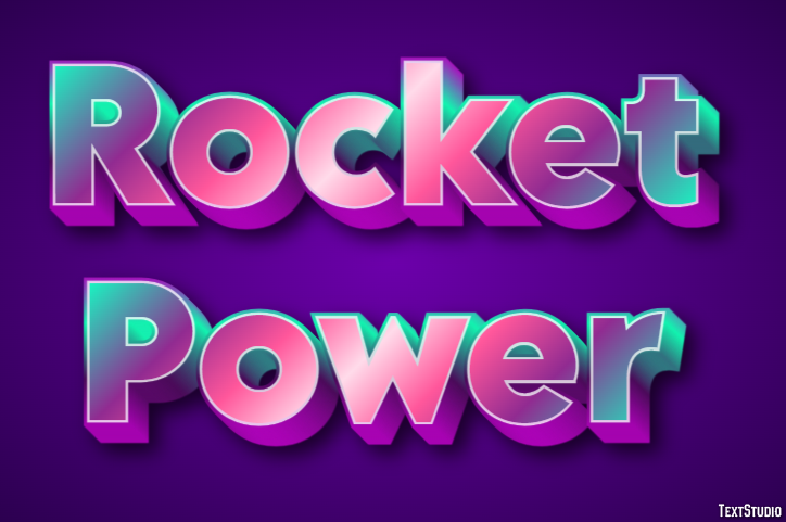 Rocket Power Text Effect