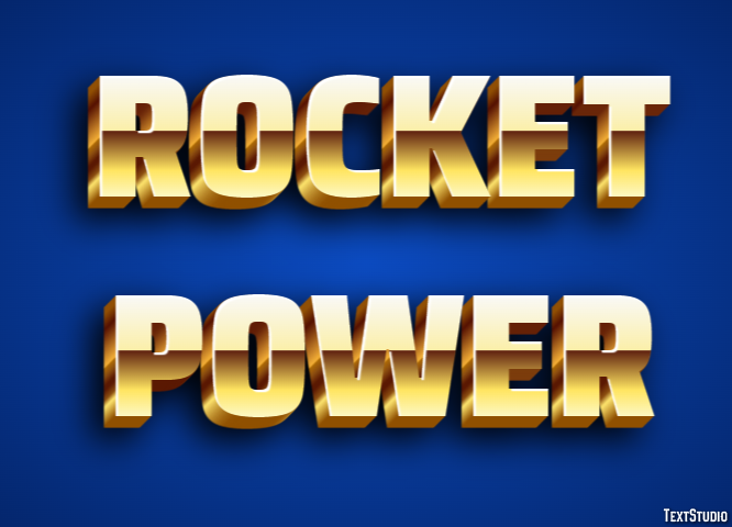 Rocket Power Efeito de texto