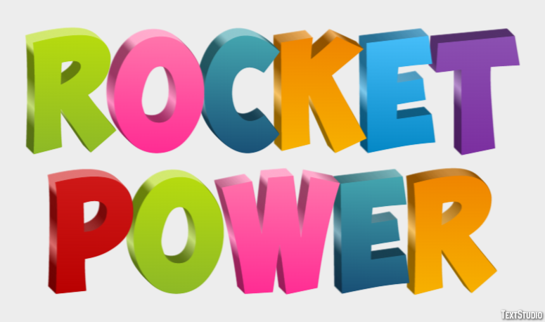 Rocket Power Text Effect