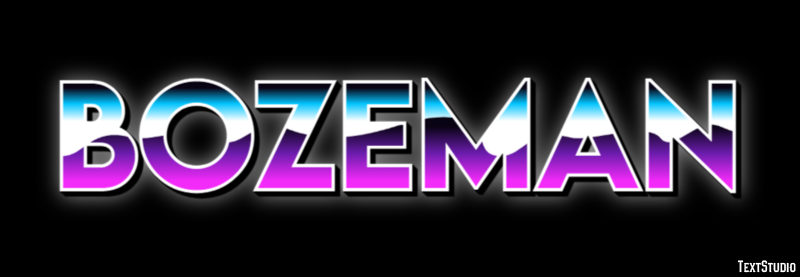 Bozeman Tekst Effect