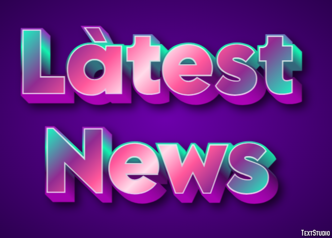 Làtest News Effetto testo