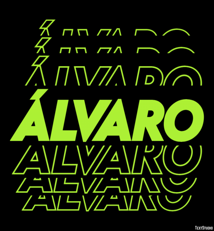 Álvaro テキスト効果