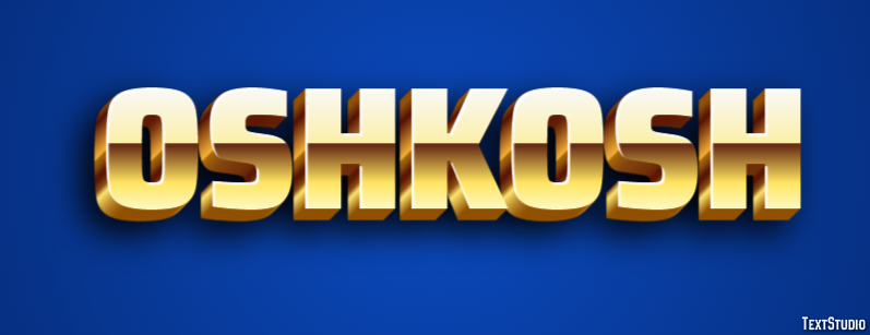 Oshkosh Эффект текста