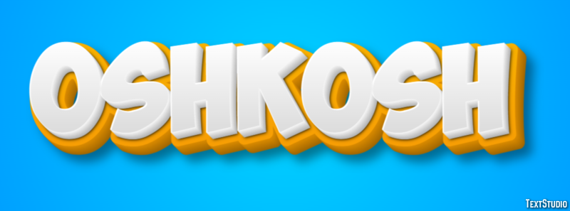 Oshkosh Efekt tekstowy