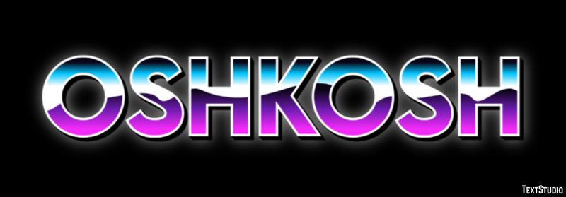 Oshkosh Эффект текста
