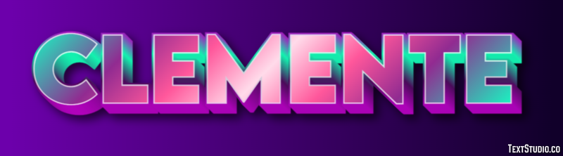 Clemente Text Effect