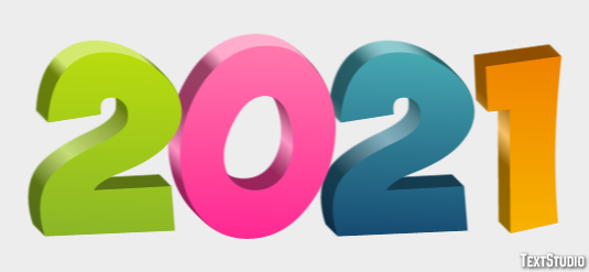 2021 Efekt tekstowy