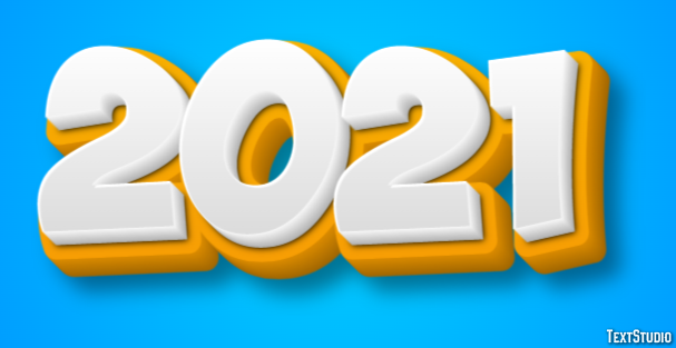 2021 Efekt tekstowy