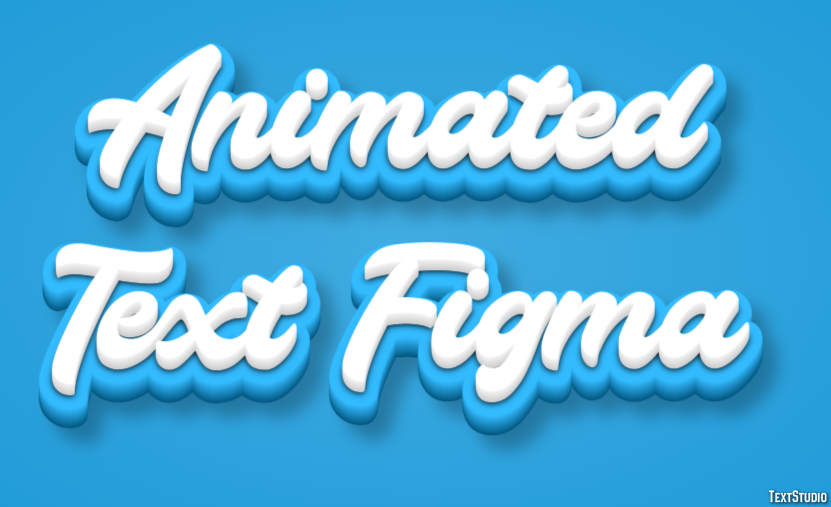 Animated Text Figma Text Effect