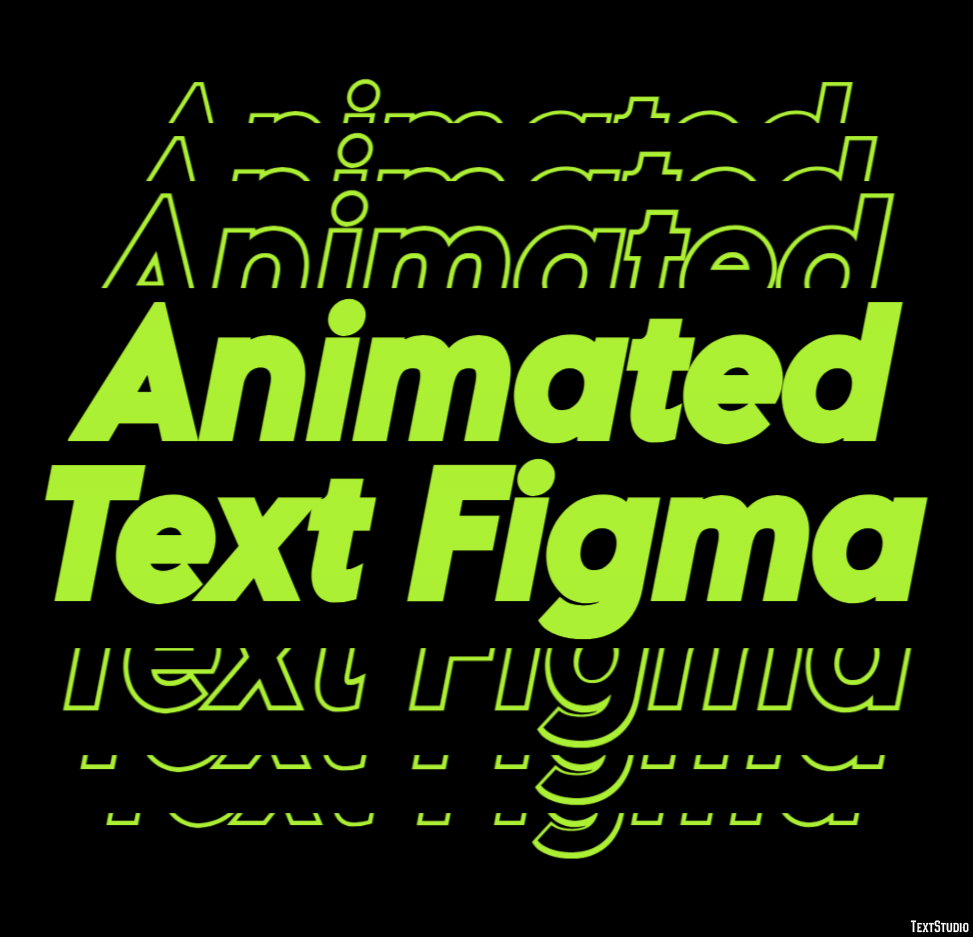 Animated Text Figma Text Effect