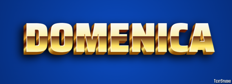 Domenica Texteffekt