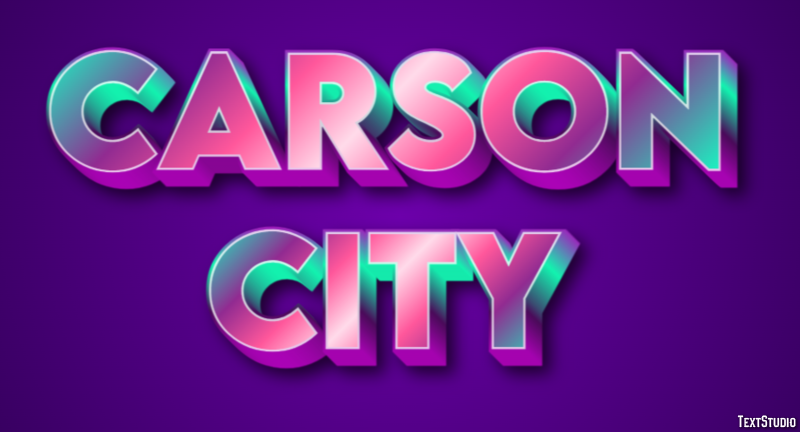 Carson City Tekst Effect