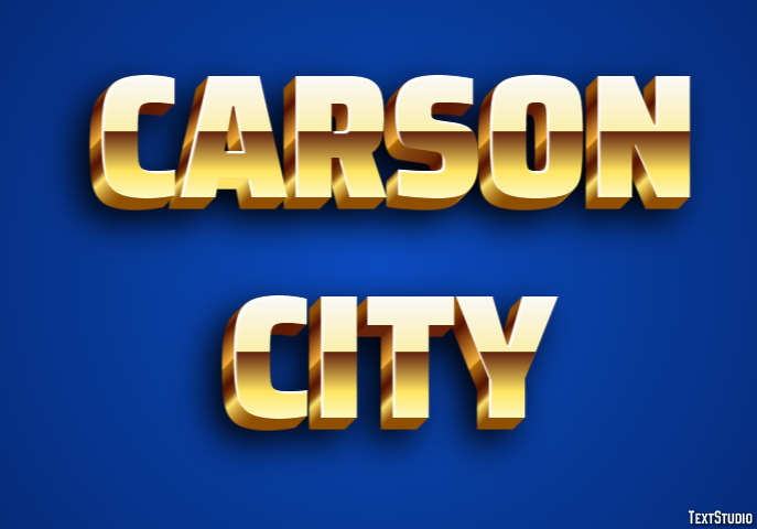 Carson City Tekst Effect