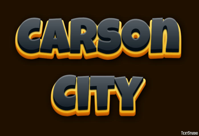 Carson City Efeito de texto