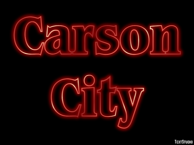 Carson City Efecto de Texto