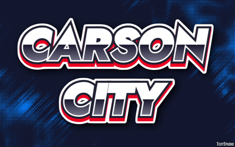 Carson City Efecto de Texto